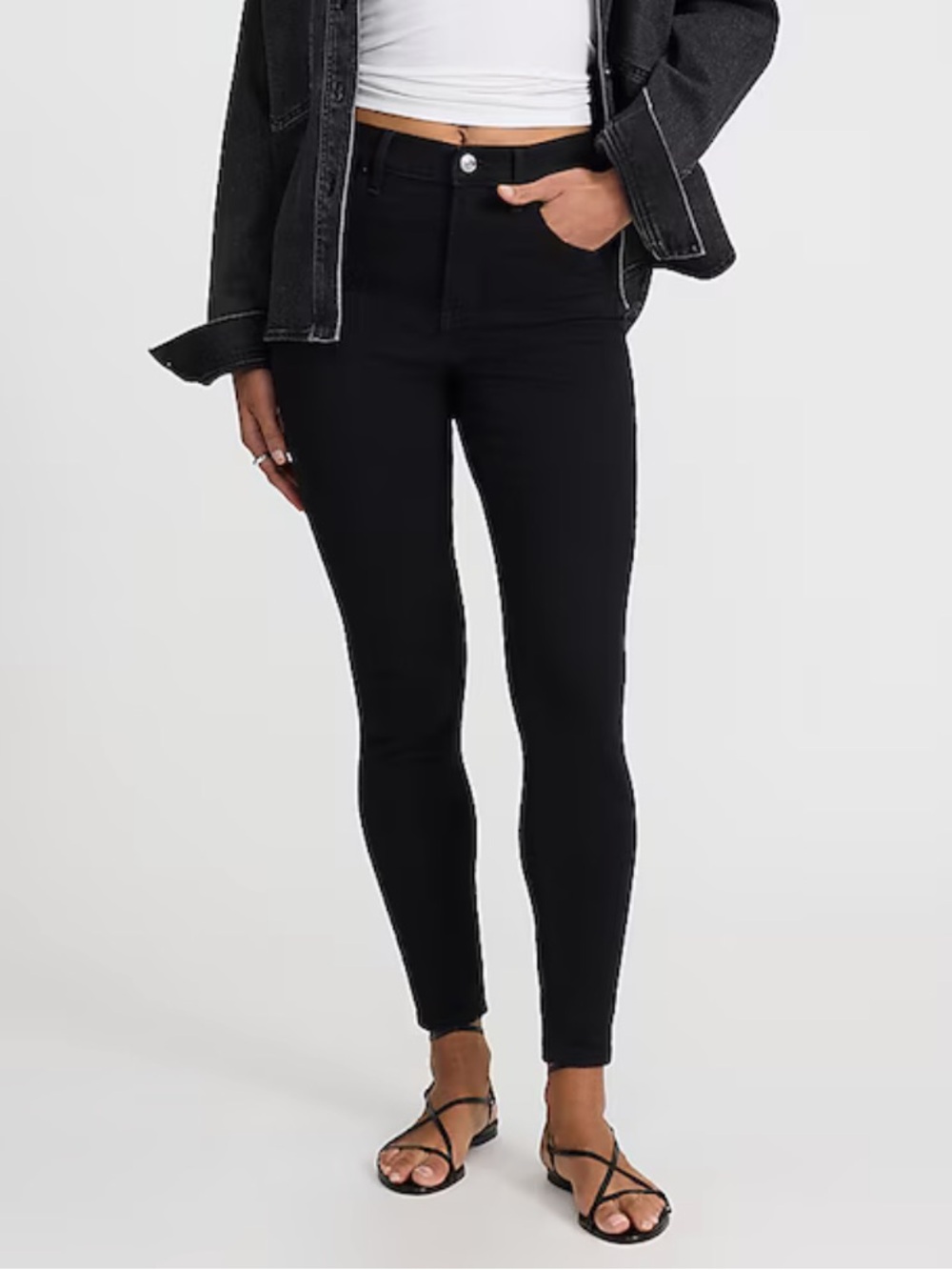 Express High-Rise Black Skinny Jeans - Women's